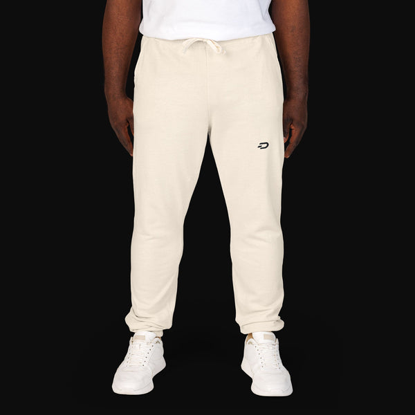 Bestickte Jogginghose mit minimalistischem Logo – Jogginghose aus stückgefärbtem Fleece