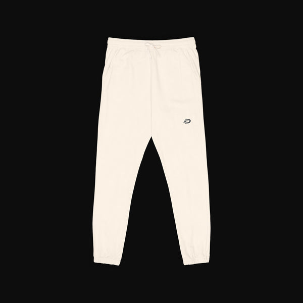 Bestickte Jogginghose mit minimalistischem Logo – Jogginghose aus stückgefärbtem Fleece