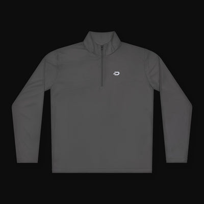Quarter-Zip Pullover — Minimalist Small Logo Performance Jacket